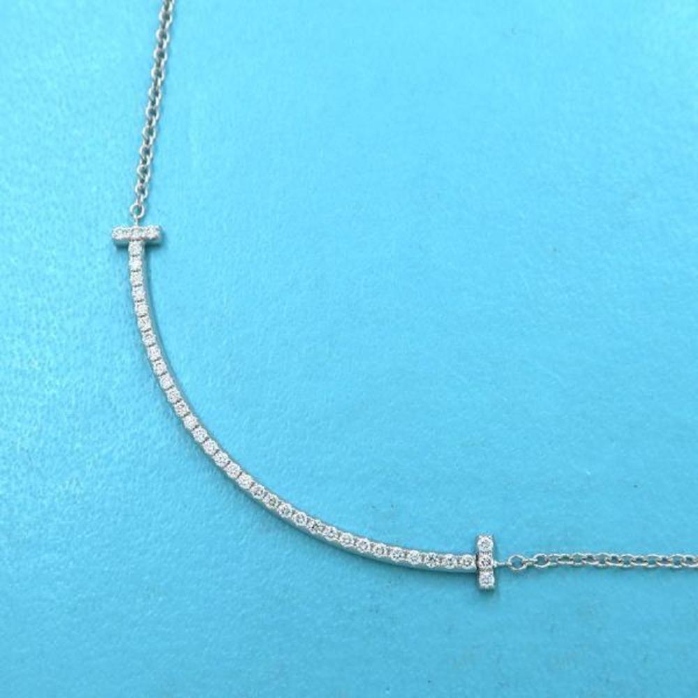 Tiffany T Smile Diamond Necklace Small